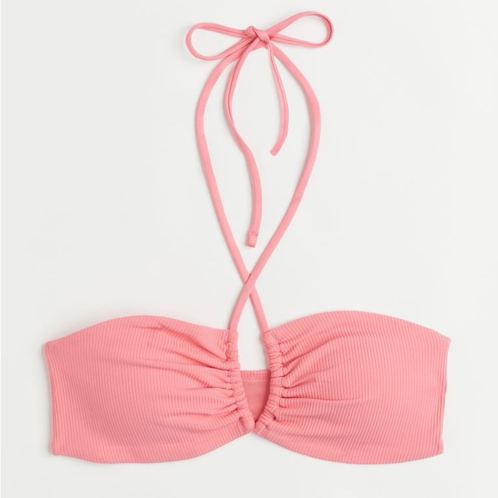 H & M pink bandeau bikini top